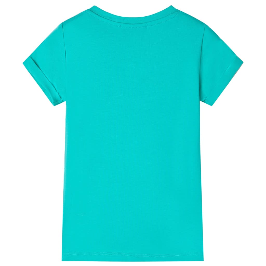 Kindershirt 116 mintkleurig Mintgroen