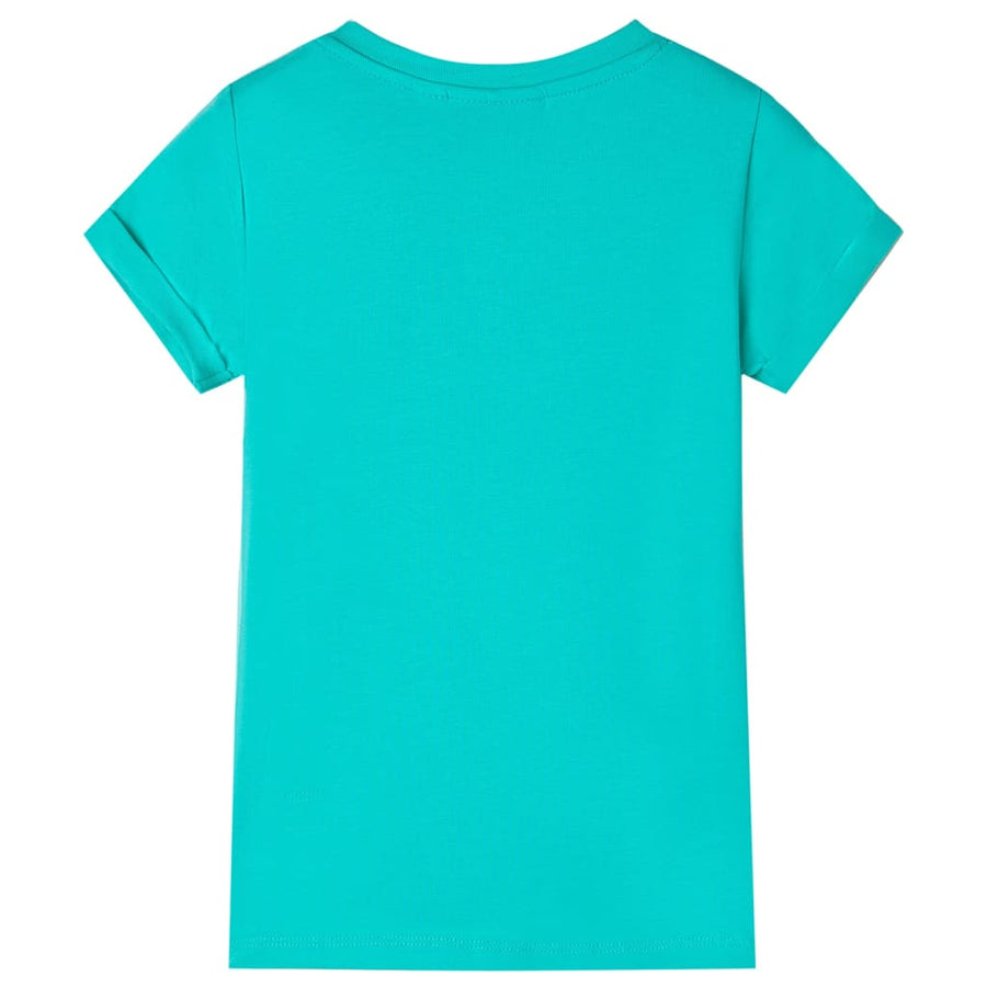 Kindershirt 116 mintkleurig Mintgroen