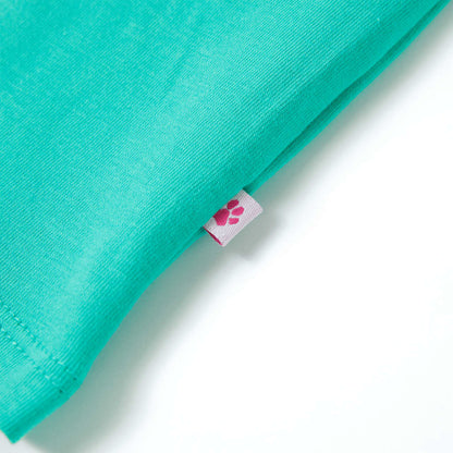 Kindershirt 116 mintkleurig Mintgroen