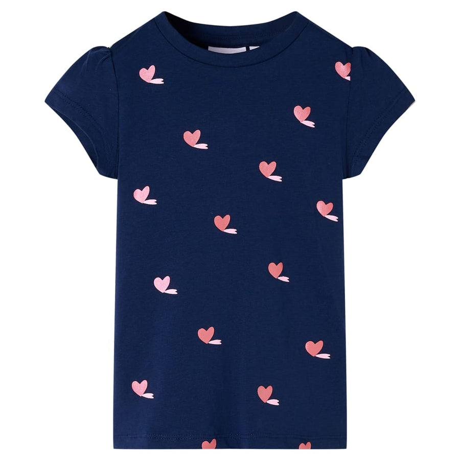 Kindershirt 104 marineblauw Marineblauw