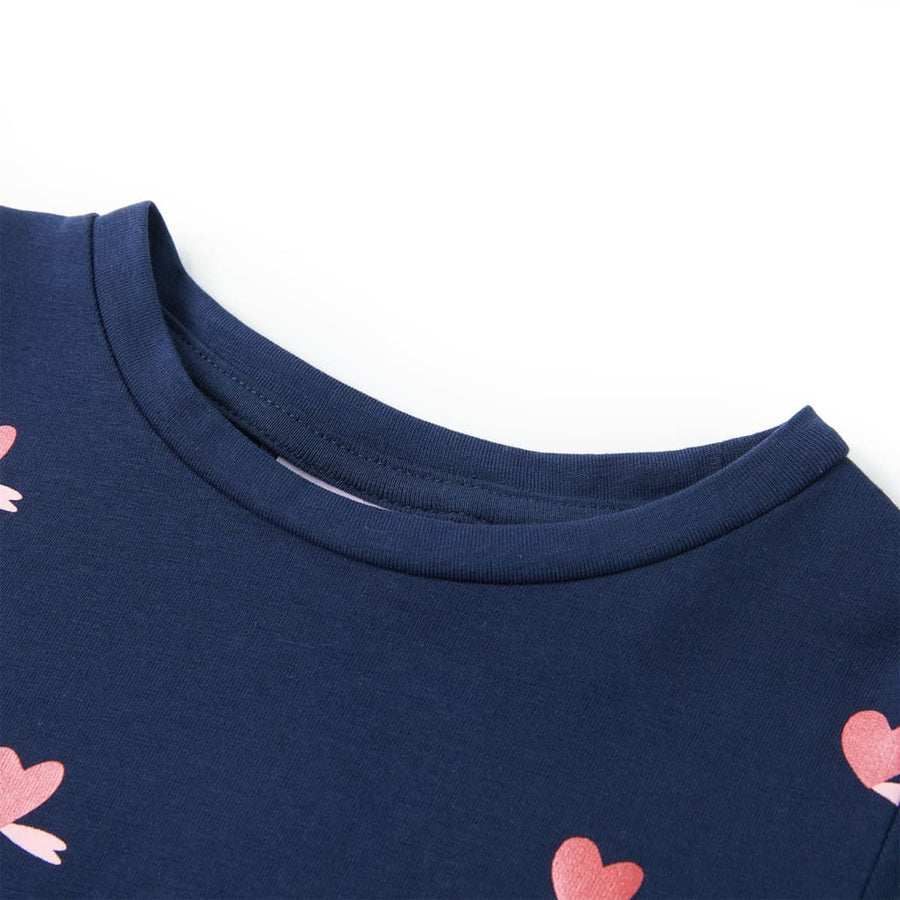 Kindershirt 104 marineblauw Marineblauw