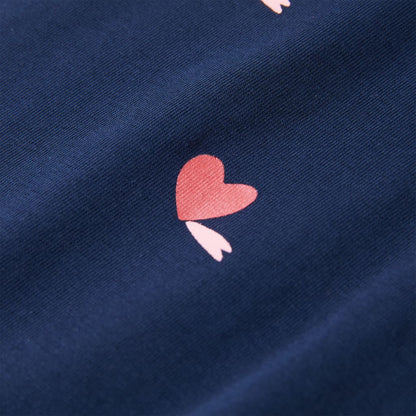 Kindershirt 104 marineblauw Marineblauw