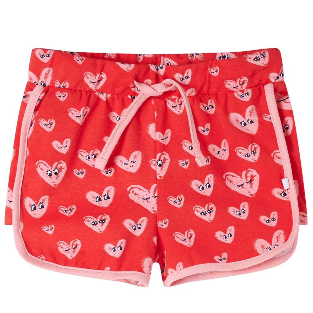 Kindershort met trekkoord 116 rood 116
