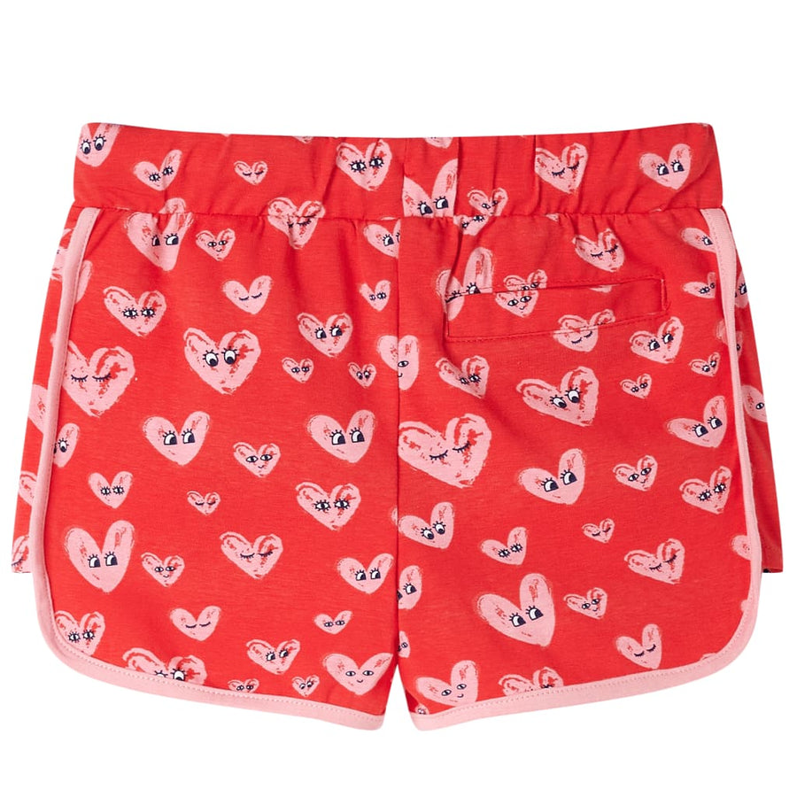Kindershort met trekkoord 116 rood 116