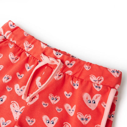 Kindershort met trekkoord 116 rood 116
