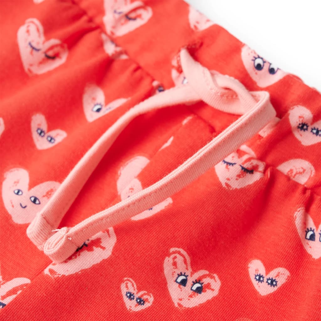 Kindershort met trekkoord 116 rood 116