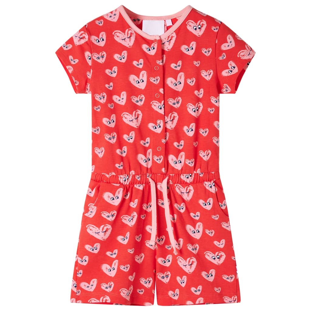 Kinderjumpsuit 104 rood 104