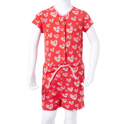 Kinderjumpsuit 104 rood 104