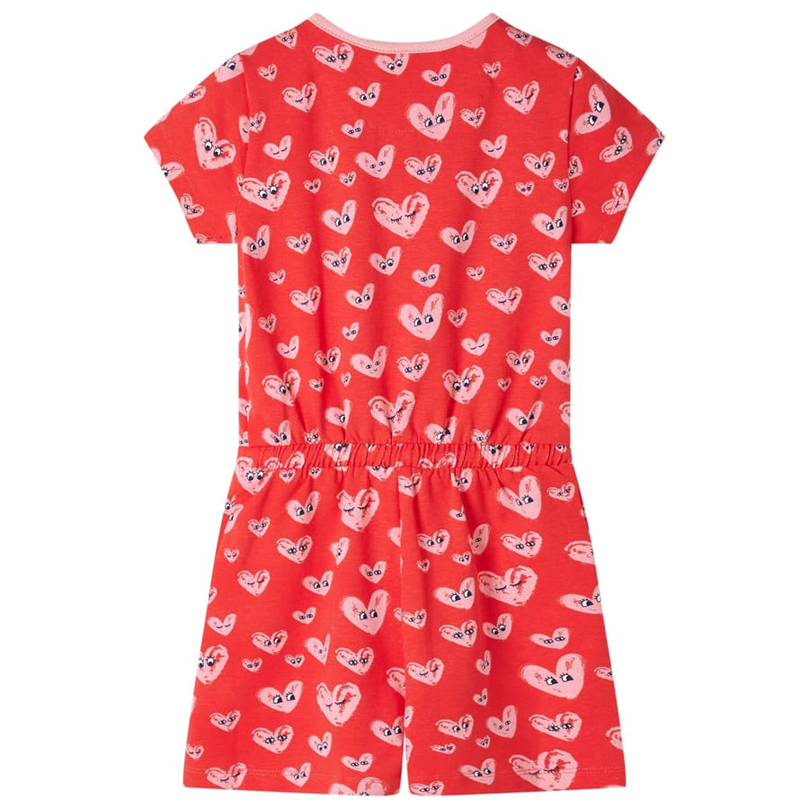 Kinderjumpsuit 116 rood 116