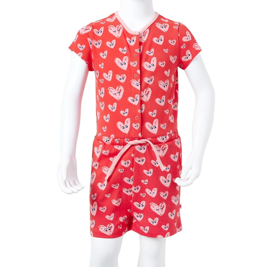 Kinderjumpsuit 116 rood 116