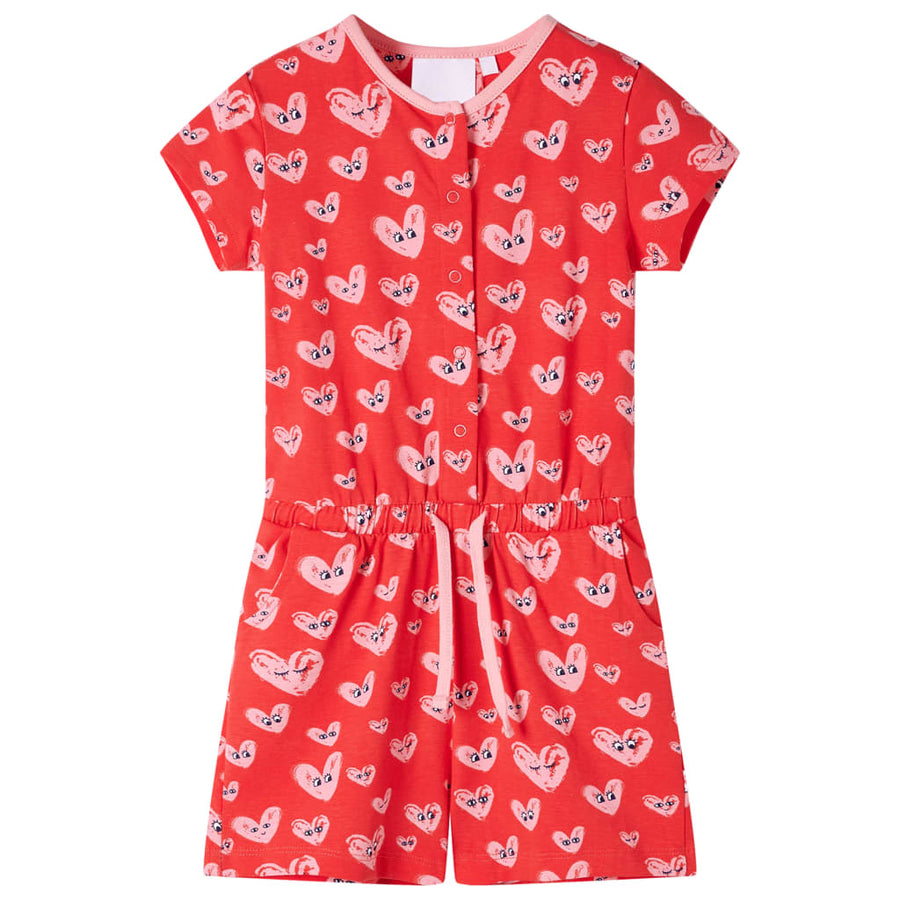 Kinderjumpsuit 140 rood 140