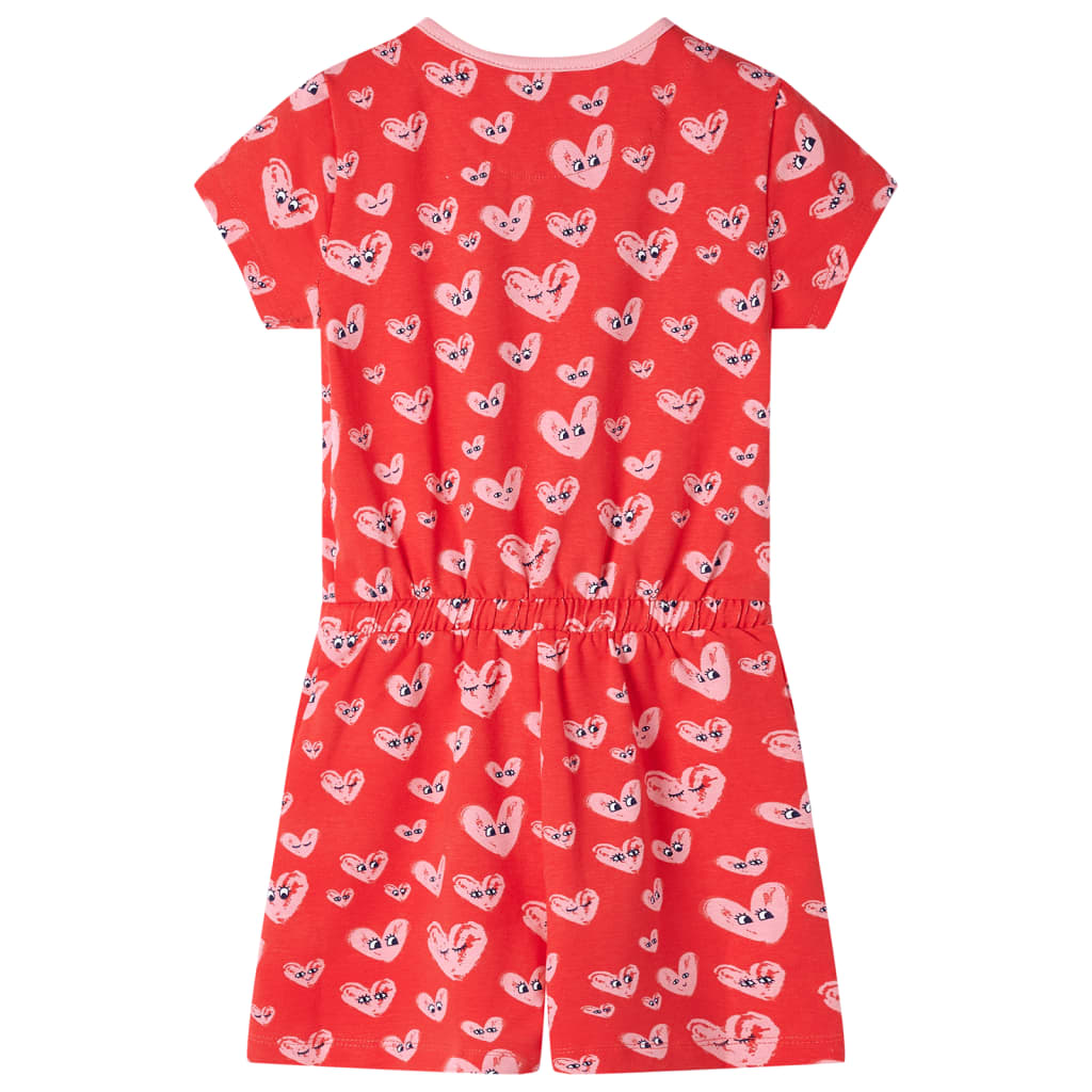 Kinderjumpsuit 140 rood 140