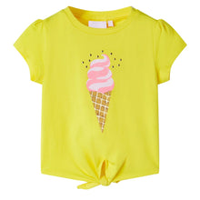 Kindershirt 104 geel Geel