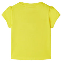 Kindershirt 104 geel Geel