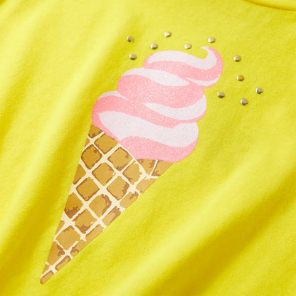 Kindershirt 140 geel Geel 140