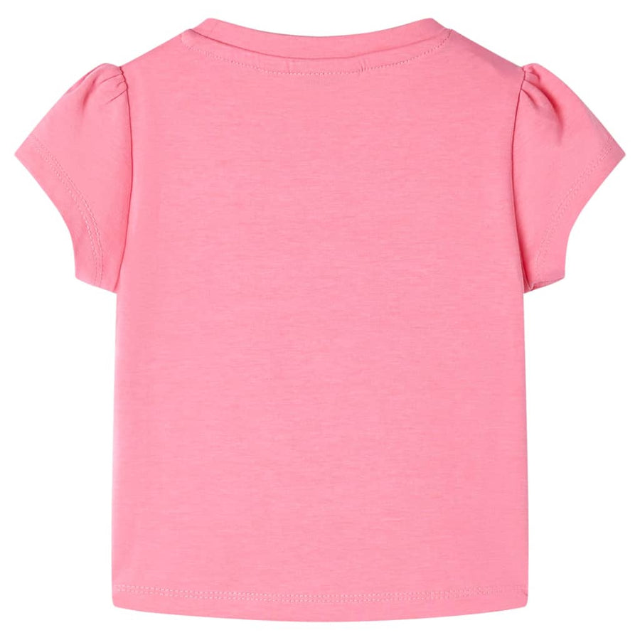 Kindershirt 92 fluorescerend felroze Roze 92