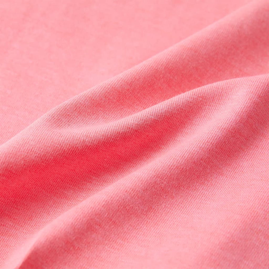 Kindershirt 92 fluorescerend felroze Roze 92