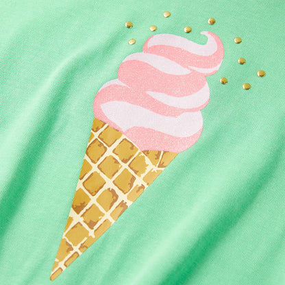 Kindershirt 116 lichtgroen Groen 116