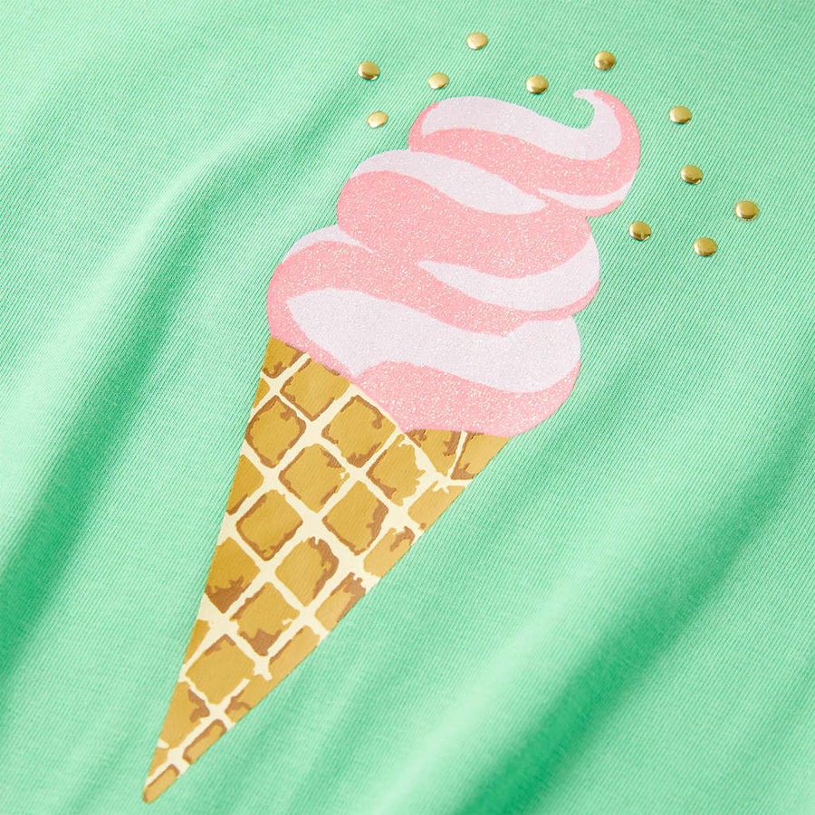 Kindershirt 116 lichtgroen Groen 116