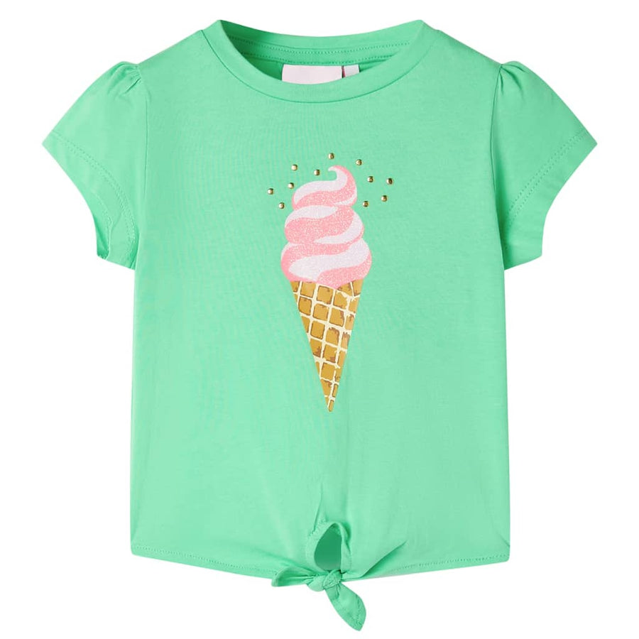 Kindershirt 128 lichtgroen Groen 128