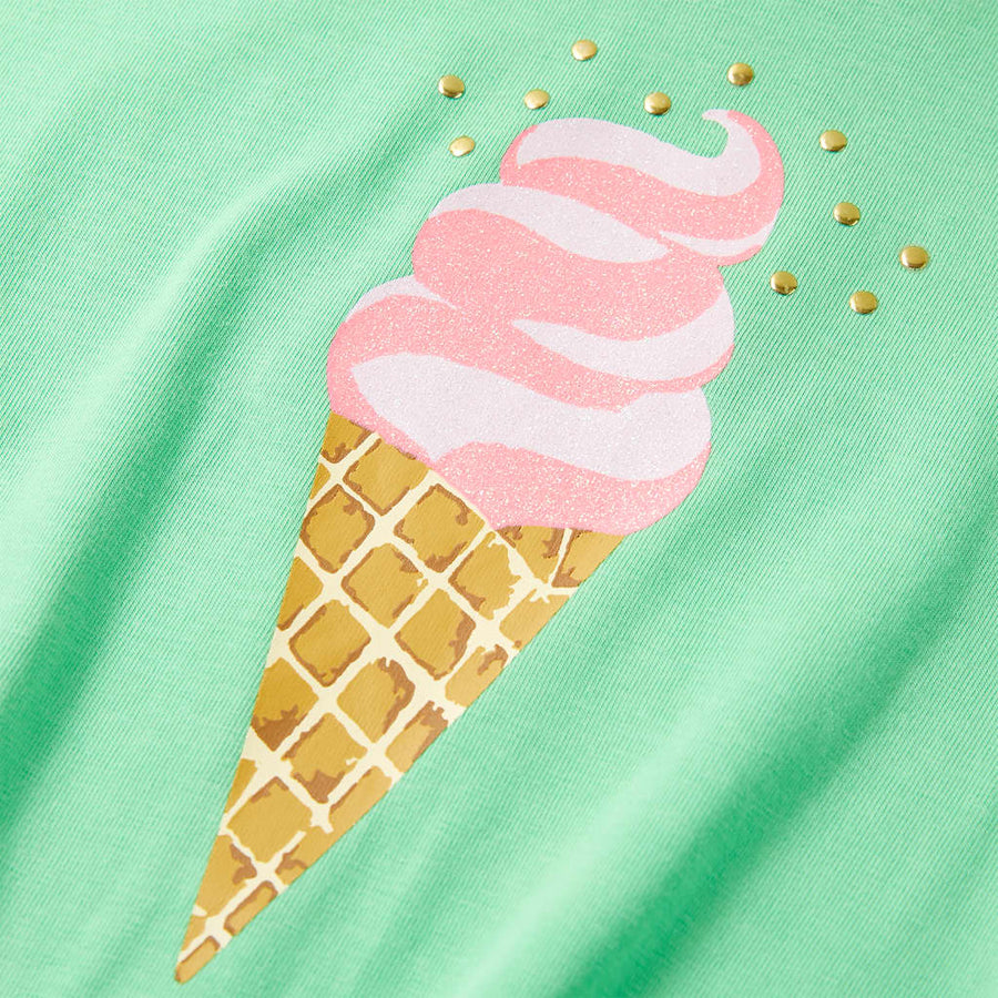 Kindershirt 128 lichtgroen Groen 128