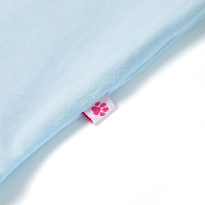 Kindershirt 128 zachtblauw Blauw