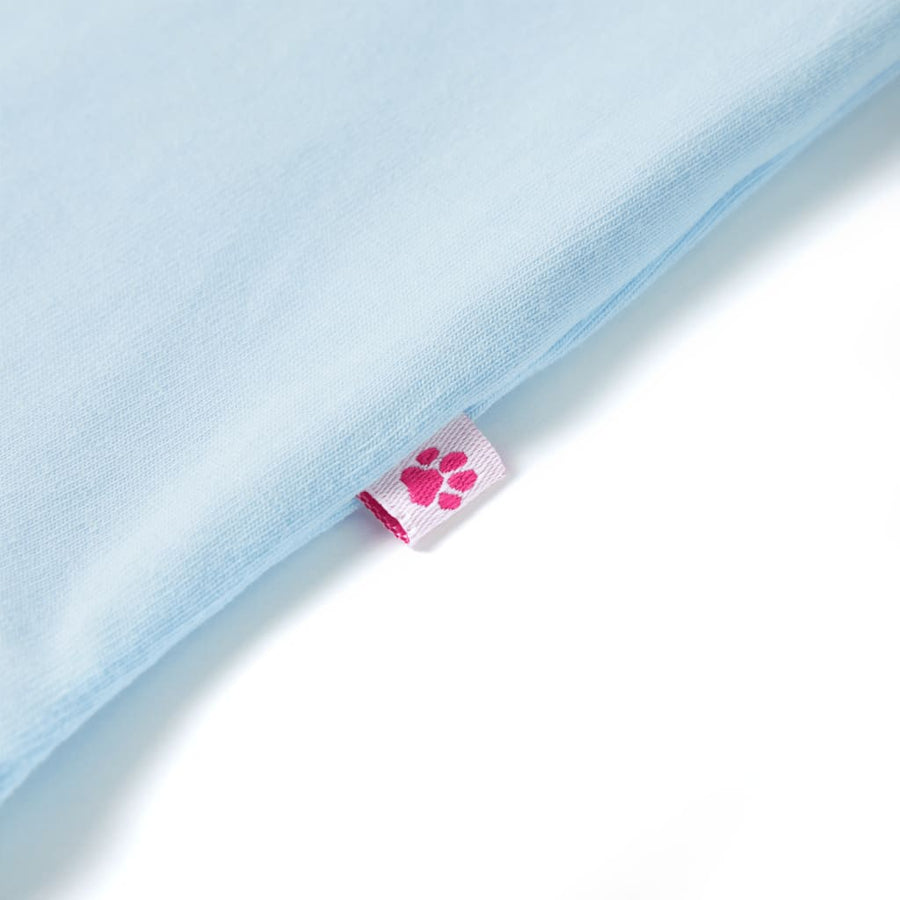 Kindershirt 140 zachtblauw Blauw