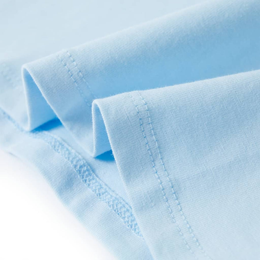 Kindershirt 140 zachtblauw Blauw