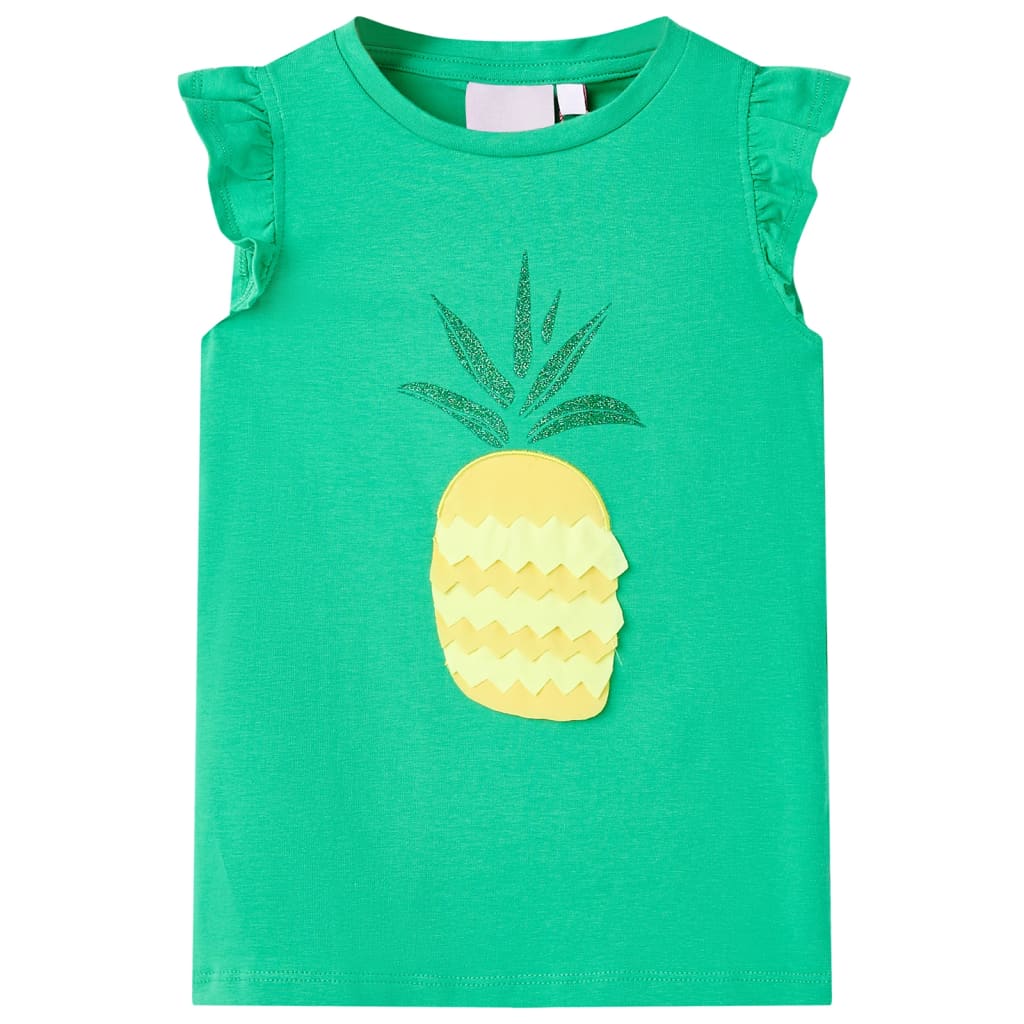 Kindershirt 116 groen Groen 116