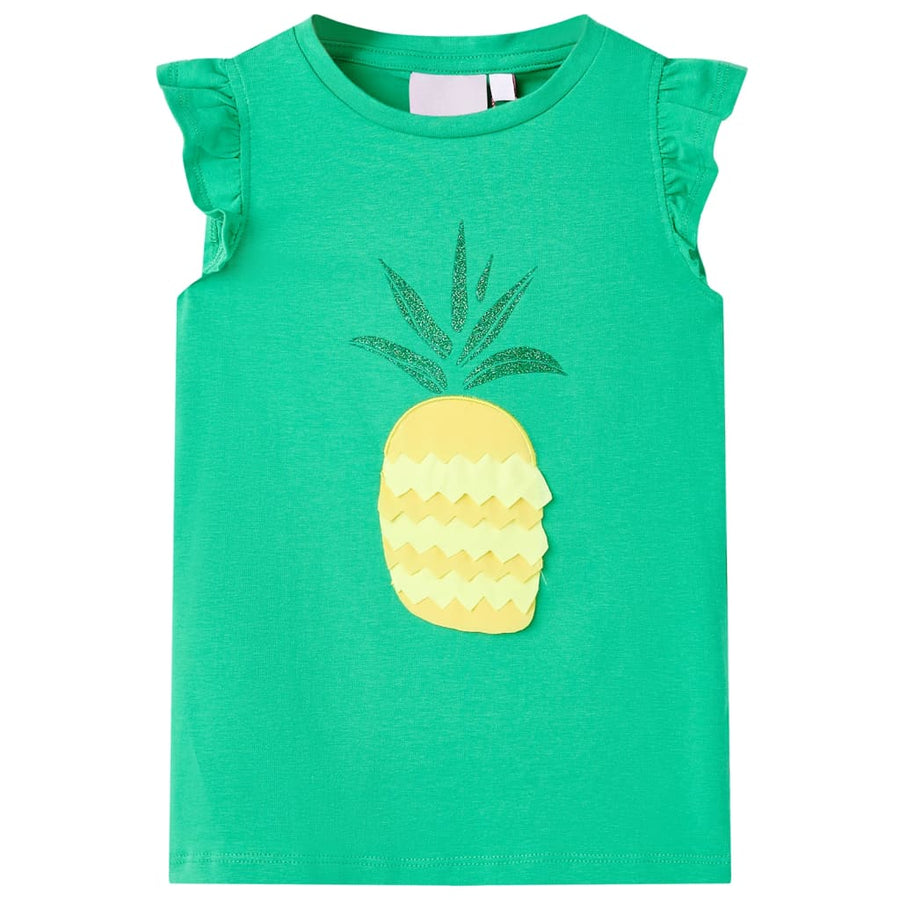 Kindershirt 116 groen Groen 116