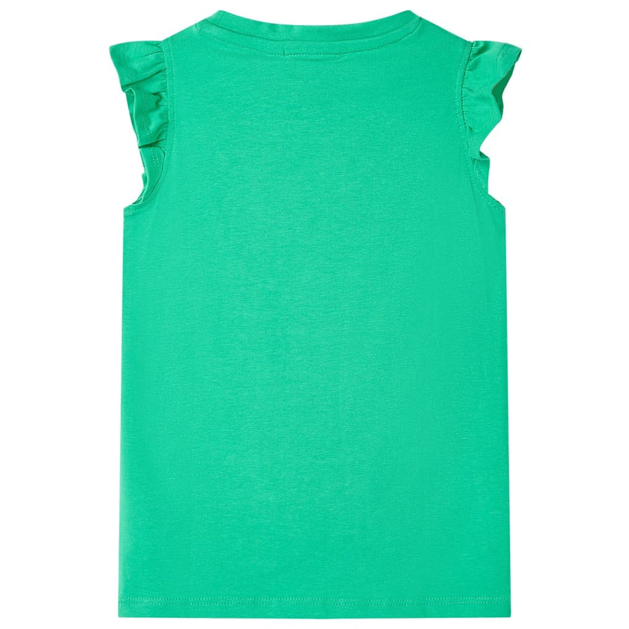 Kindershirt 116 groen Groen 116