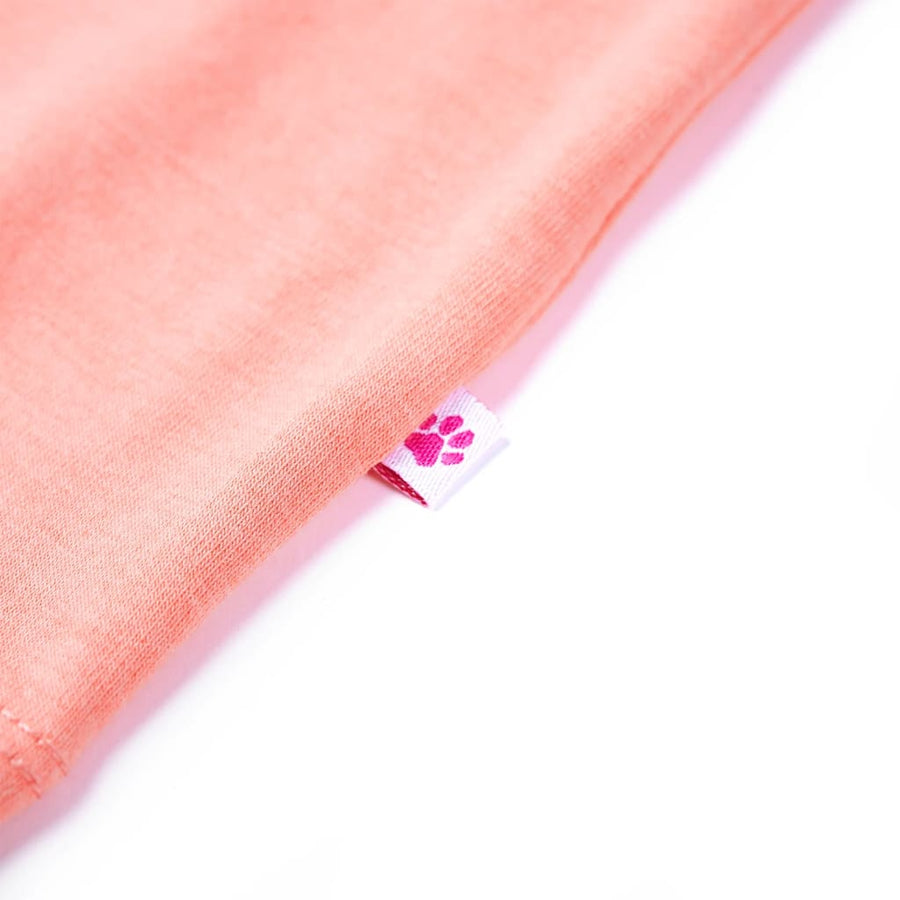 Kindershirt 116 neonkoraal Koraal