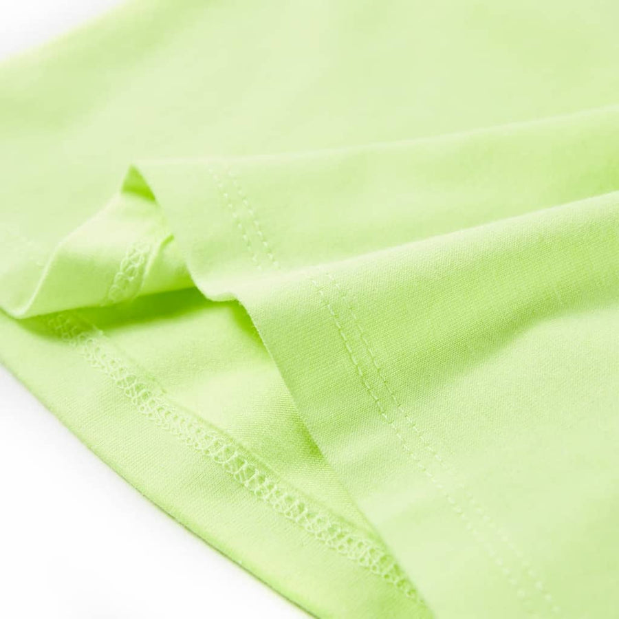 Kindershirt 116 fluorescerend geel Geel
