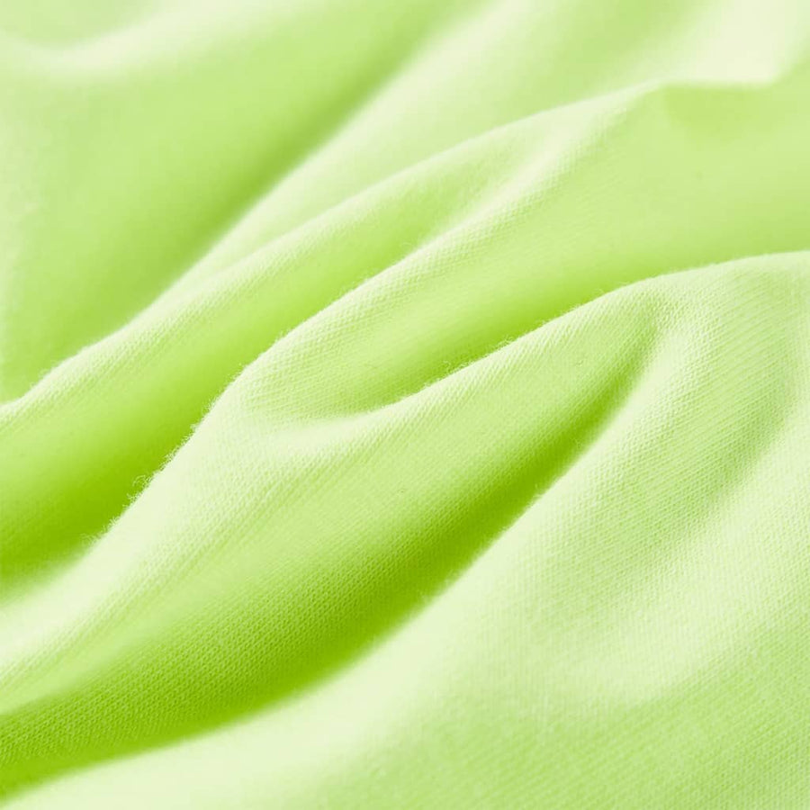 Kindershirt 116 fluorescerend geel Geel