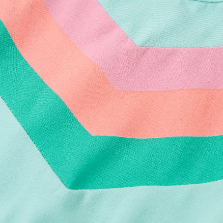 Kinderjurk met trekkoord 128 lichtmint 128