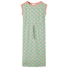 Kinderjurk 116 oudmint ananas katoen