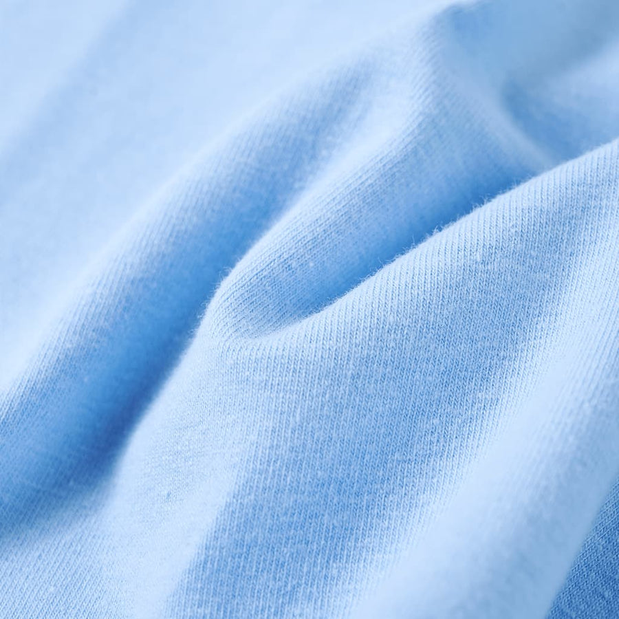 Kindershirt met ruches aan de mouwen 104 lichtblauw Blauw 104