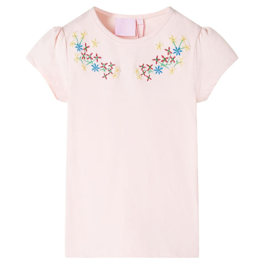 Kindershirt 116 zachtroze Roze 116
