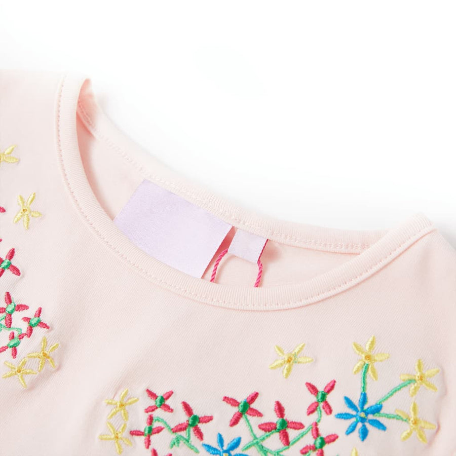 Kindershirt 116 zachtroze Roze 116