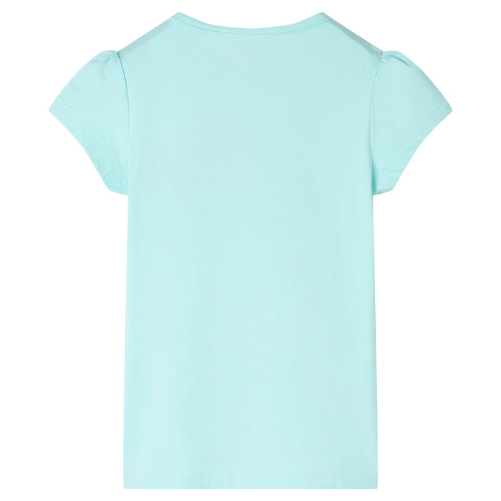 Kindershirt 128 lichtzeeblauw Aqua