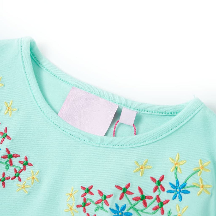 Kindershirt 128 lichtzeeblauw Aqua