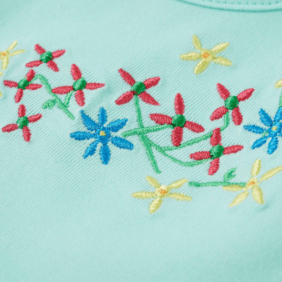 Kindershirt 128 lichtzeeblauw Aqua