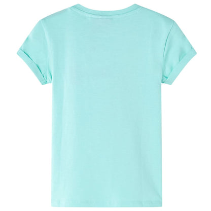 Kindershirt 128 lichtmint Mintgroen 128
