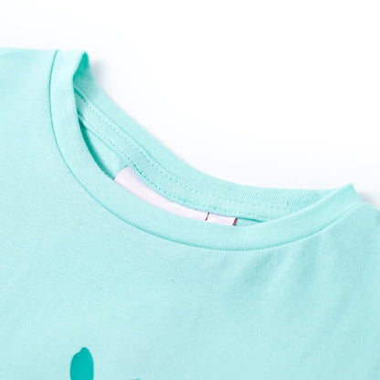 Kindershirt 128 lichtmint Mintgroen 128
