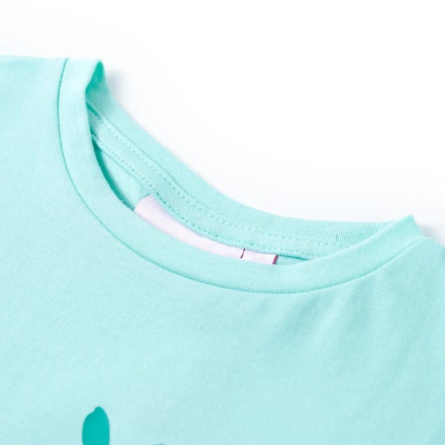 Kindershirt 128 lichtmint Mintgroen 128