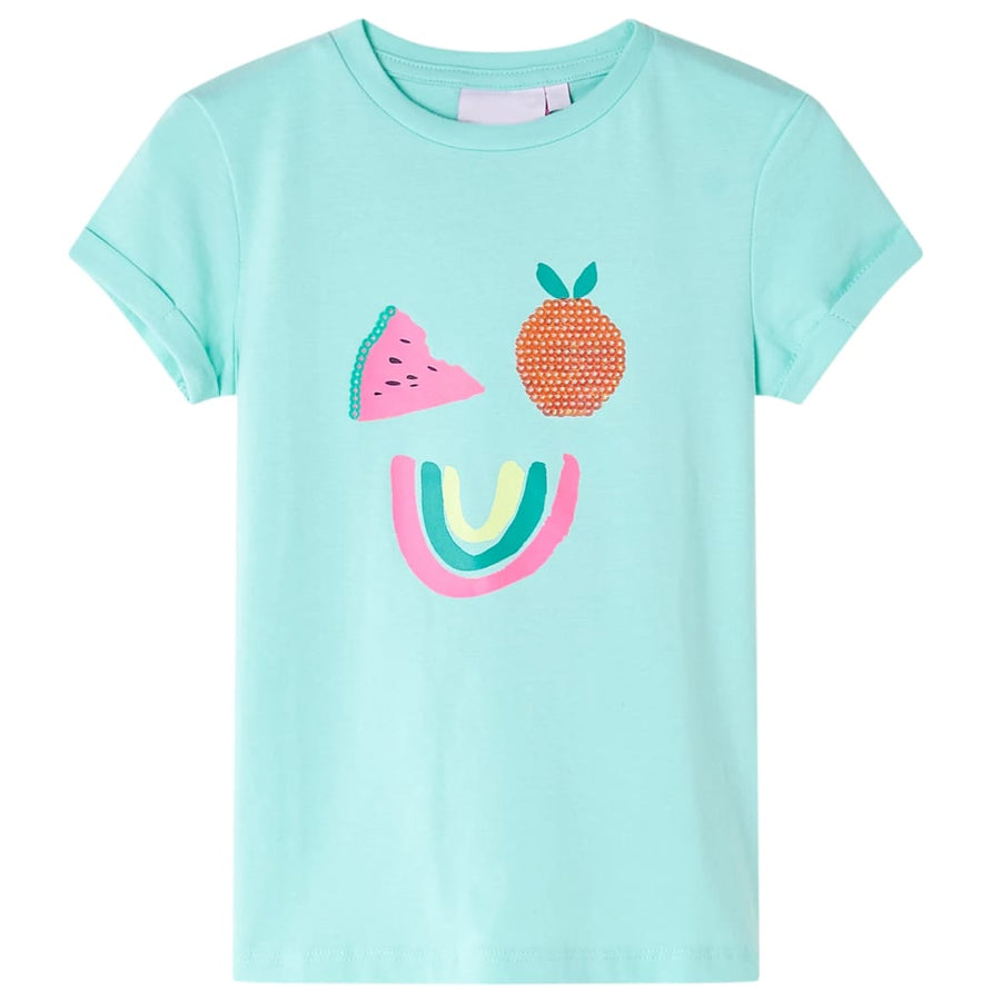 Kindershirt 140 lichtmint Mintgroen
