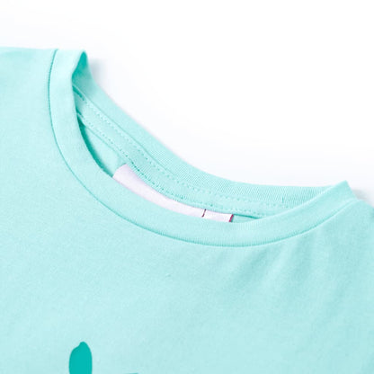 Kindershirt 140 lichtmint Mintgroen