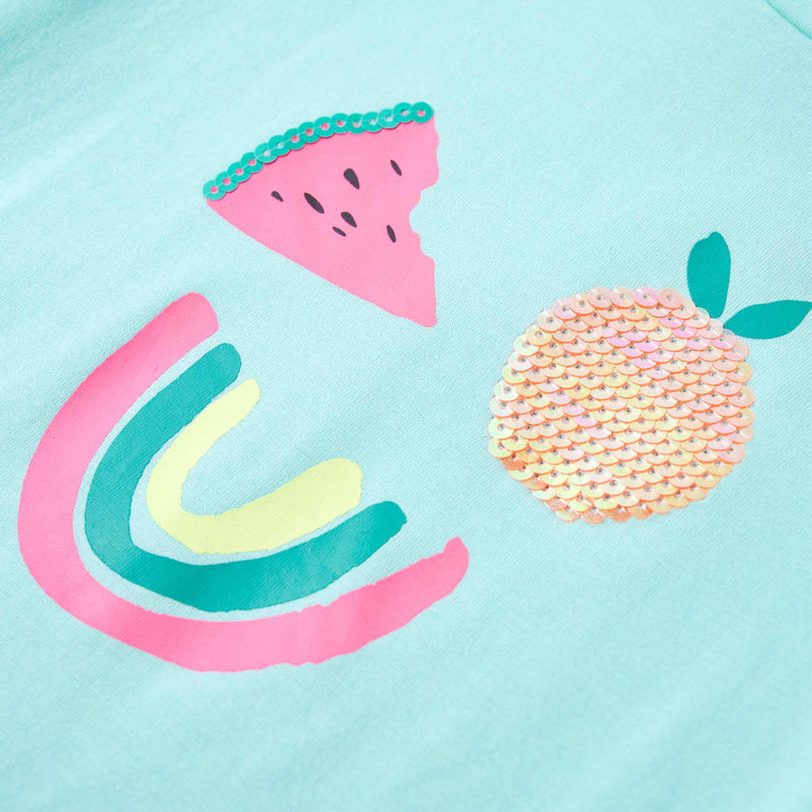 Kindershirt 140 lichtmint Mintgroen