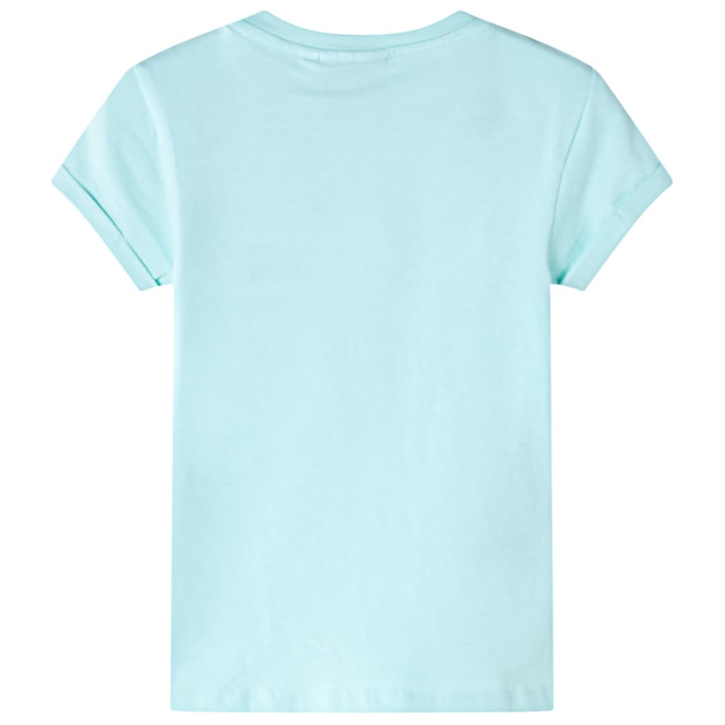 Kindershirt 128 lichtzeeblauw Aqua 128