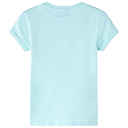 Kindershirt 128 lichtzeeblauw Aqua 128